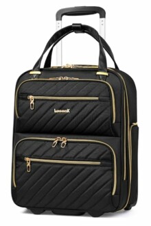 LUGGEX Underseat Carry On Luggage with Wheels