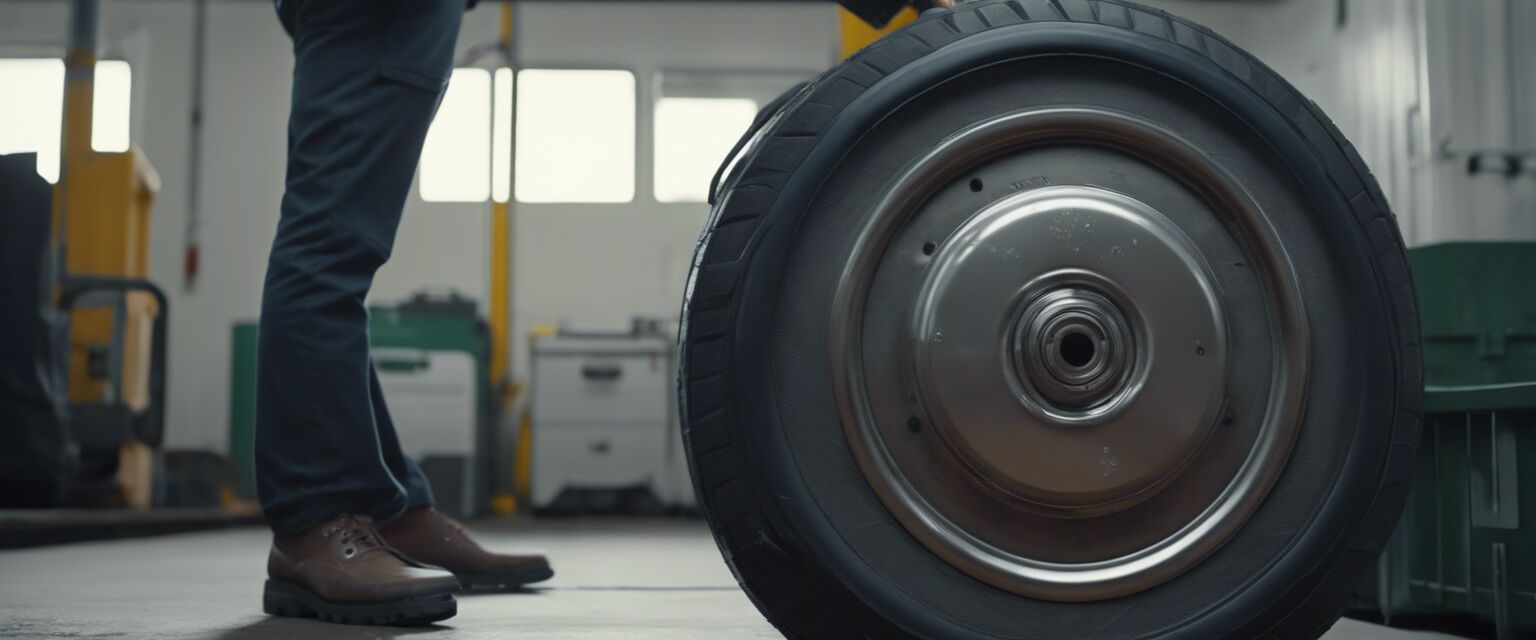 Wheel maintenance on rolling tote